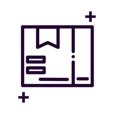 paket kutusu satır biçimi simgesi