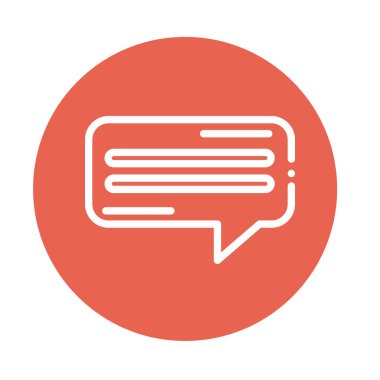 konuşma balonu bloğu ve düz biçim simgesi