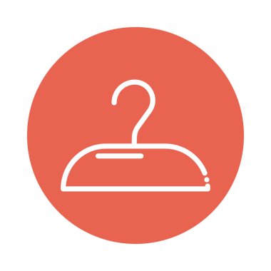 giysi kancası blok ve düz biçim simgesi