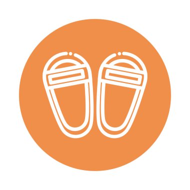 Güzel blok ve düz stil sandaletler