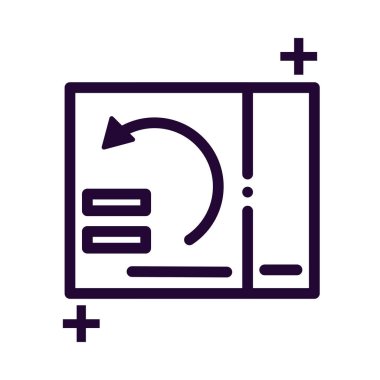 paket kutusu satır biçimi simgesi