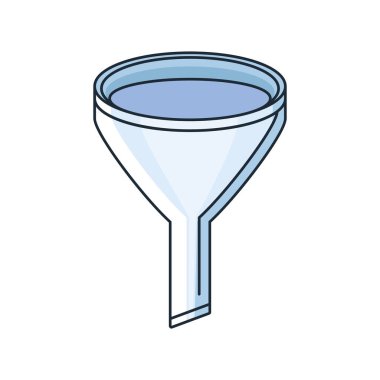 beyaz arkaplanda huni laboratuvarı