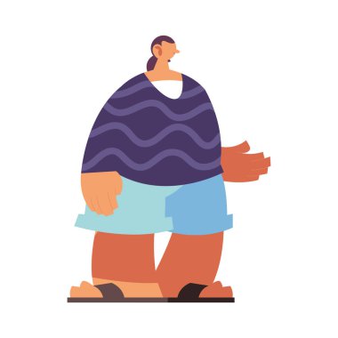 genç adam ayakta beyaz zemin üzerine