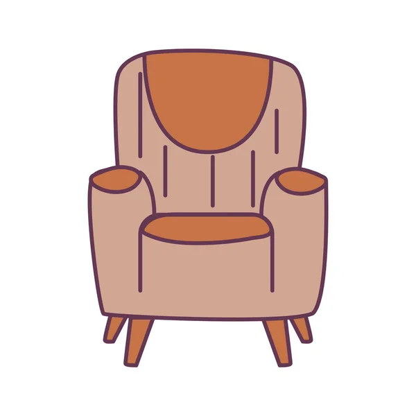 Canapé confortable sur fond blanc — Image vectorielle
