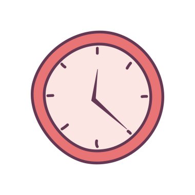 Beyaz arkaplanda duvar saati