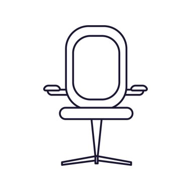 office chair, line style icon