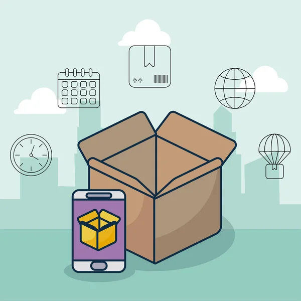 parcel delivery tracking on the smartphone
