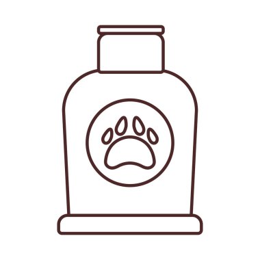 Evcil hayvanlar için şampuan, satır biçimi simgesi