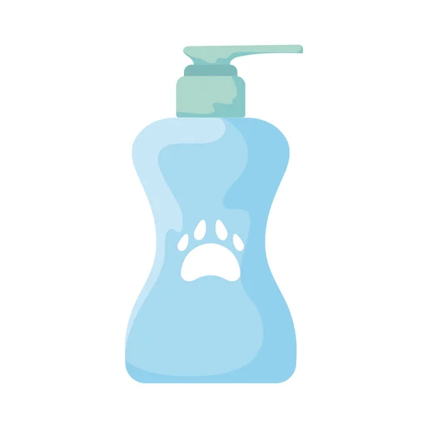 Shampoo für Haustiere auf weißem Hintergrund — Stockvektor
