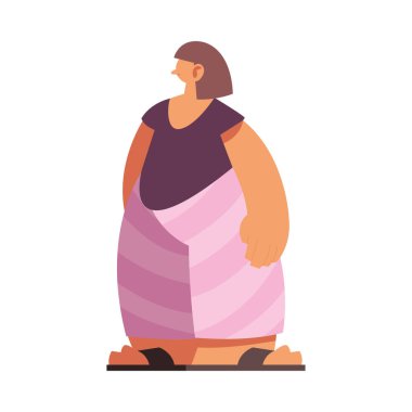 Bu karantina zamanının tadını çıkaran kadın