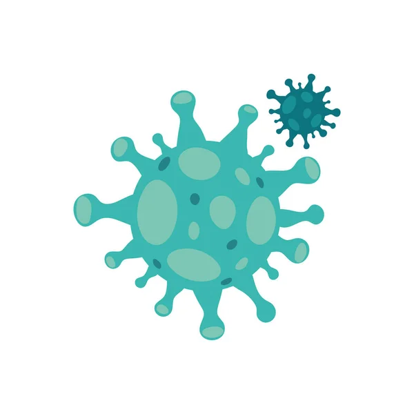 コロナウイルスの拡散による予防 — ストックベクタ