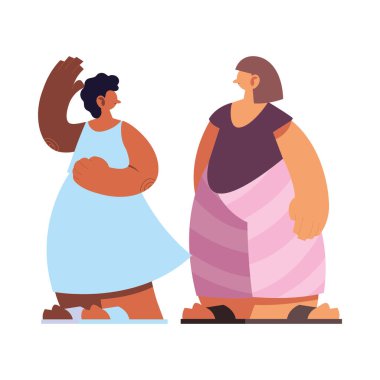 Kadınlar günün konuları hakkında konuşuyorlar..