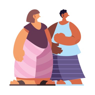 Çift dünyada salgın hakkında konuşuyor.