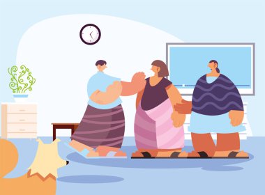 evdeki evcil hayvan ve soytarı