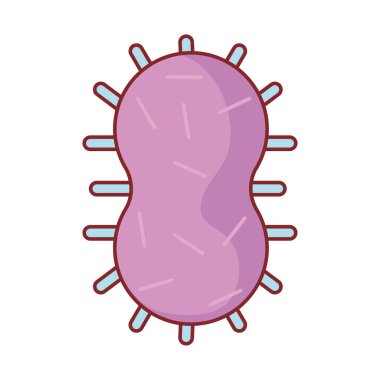 Virüs düz biçim ikon vektör tasarımı