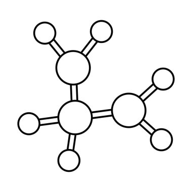 Atom satırı biçim vektör tasarımı