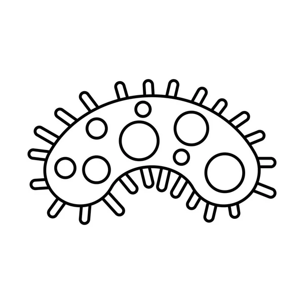 Σχεδιασμός διανυσματικού διανύσματος εικονιδίου στυλ γραμμής ιού — Διανυσματικό Αρχείο