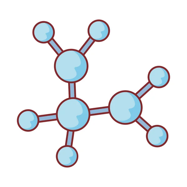 Diseño de vector de icono de estilo plano Atom — Archivo Imágenes Vectoriales