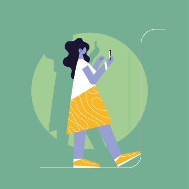 Akıllı telefonu olan kadın, sosyal medya