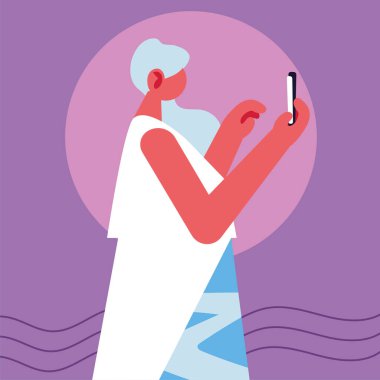 Akıllı telefonu olan kadın, sosyal medya