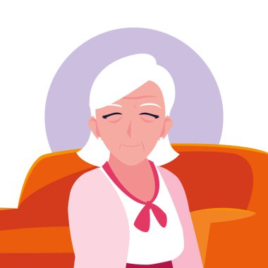 Yaşlı kadın evde kendi başının çaresine bakar.