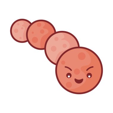 Virüs çizgi film düz biçim ikon vektör tasarımı