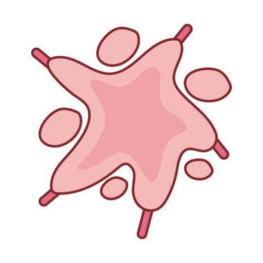 Virüs düz biçim ikon vektör tasarımı