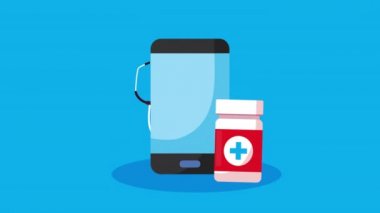 Akıllı telefon animasyonu ile çevrimiçi sağlık teknolojisi