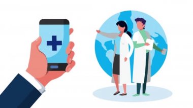 Akıllı telefon ve doktorlarla çevrimiçi sağlık teknolojisi