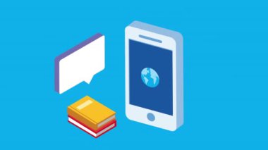 Akıllı telefonlu Education Online teknoloji