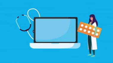 Bilgisayarlı ve doktorlu online sağlık teknolojisi