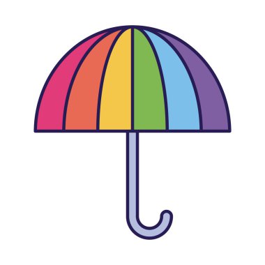 lgtbi şemsiye doldurma biçimi vektör tasarımı