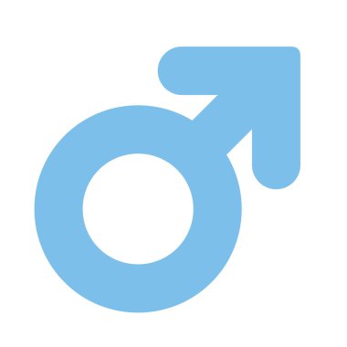 İzole edilmiş erkek düz biçim ikon vektör tasarımı