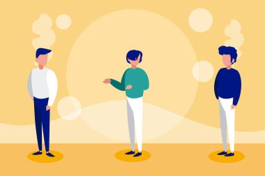 Erkekler meçhul, sosyal mesafeler