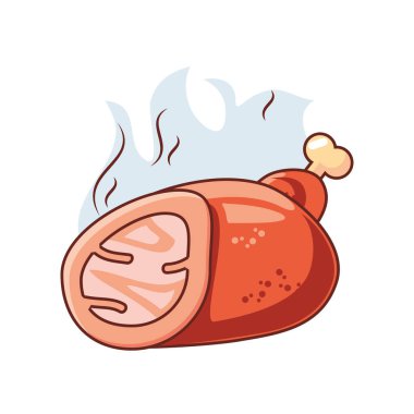 beyaz zemin üzerine tavuk budu