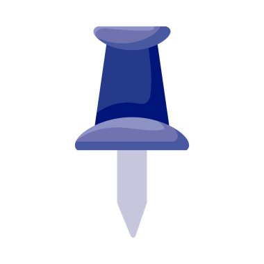 İzole nota pin düz biçim vektör tasarımı