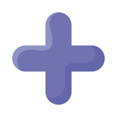 Artı düz biçim ikon vektör tasarımı