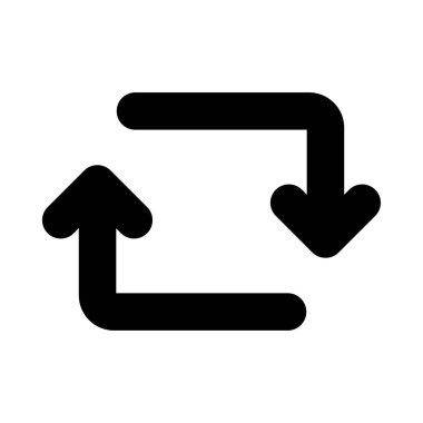 İzole edilmiş ok siluet biçimi ikon vektör tasarımı