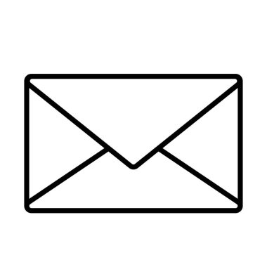 Zarf iletisi çizgisi biçim vektör tasarımı