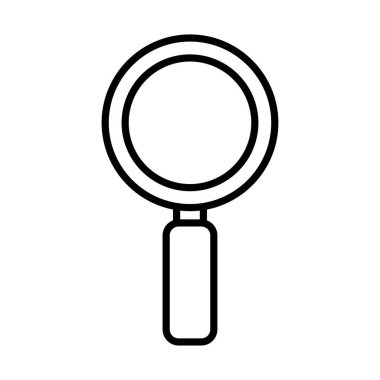 İzole edilmiş lupe çizgisi biçim vektör tasarımı