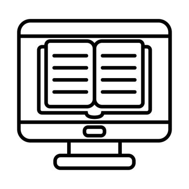 Bilgisayar satırı biçim vektör tasarımı içinde Ebook