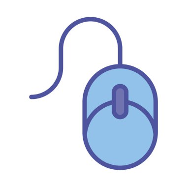 Dijital fare satırı ve biçim ikonu vektör tasarımını doldur