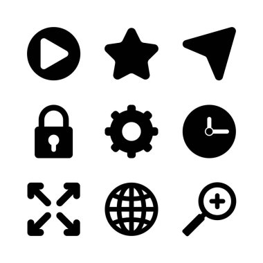 Sosyal ortam ve web siluet biçim vektör dizaynı