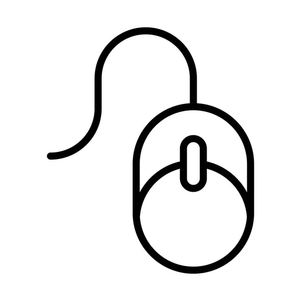 Diseño de vectores de iconos de línea de ratón digital — Vector de stock