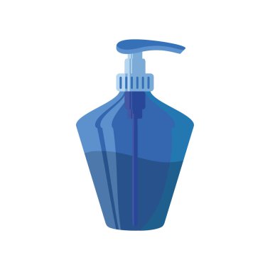 Beyaz arka planda şişe dağıtılıyor