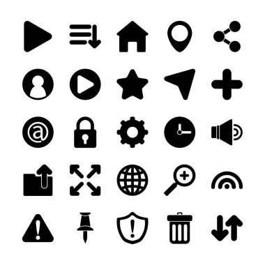 Sosyal ortam ve web siluet biçim vektör dizaynı