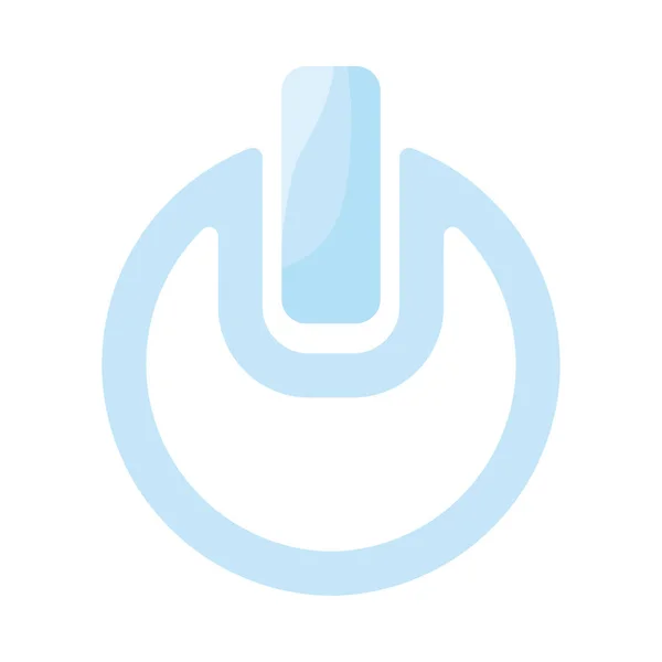 On button flat style icon vector design — Stock Vector