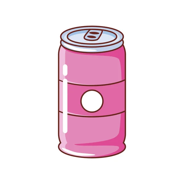 Soda can on white background — Stock Vector