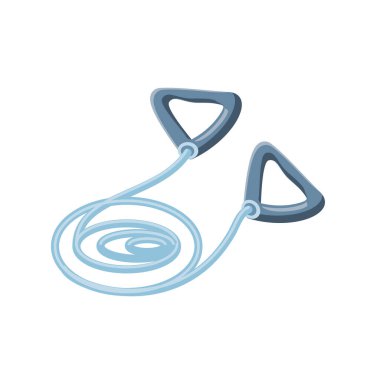 Beyaz arkaplanda ip atlama