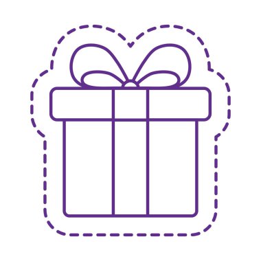 Şirin hediye yaması biçim vektör tasarımı